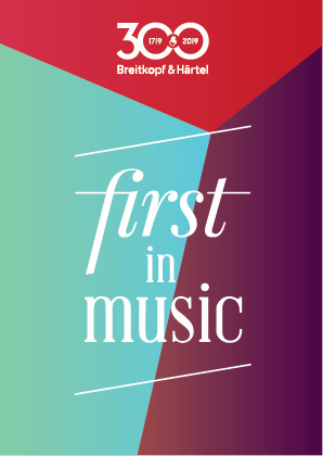 Notizheft Breitkopf & Härtel first in Music