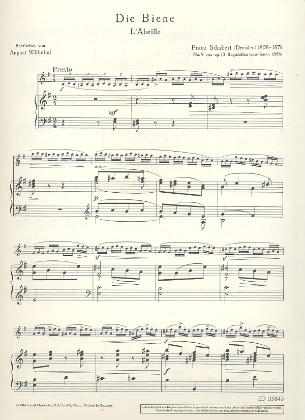 Die Biene op.13,9