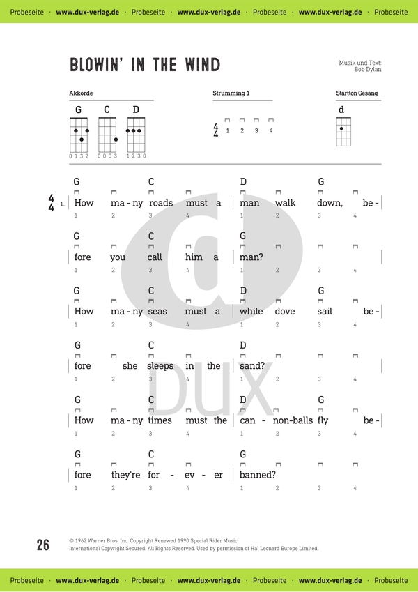 Ukulele-Crashkurs ohne Noten