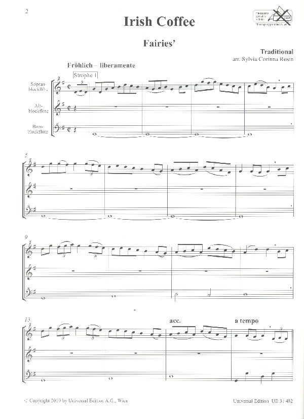 Blockflötentrios à la carte - Irish Coffee