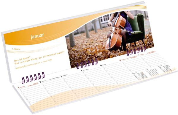 Kalender Wochenplaner Musik 2020