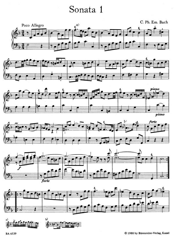 Die 6 Preußischen Sonaten WQ48
