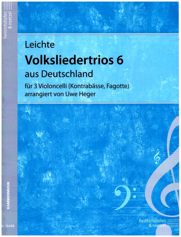 Leichte Volksliedertrios 6: aus Deutschland