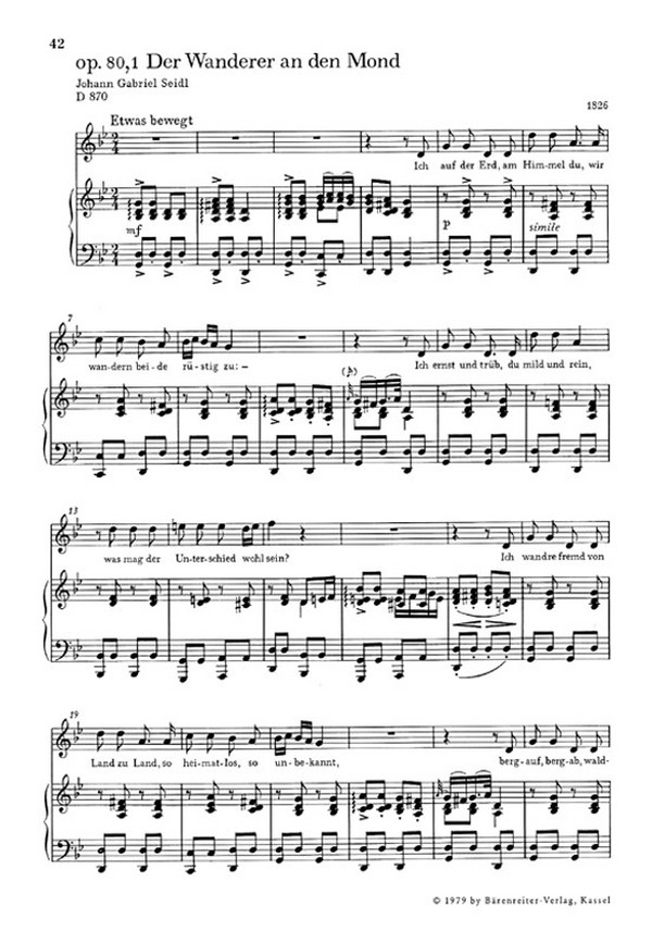 Lieder Band 7 nach Texten aus dem Schubert-Kreis