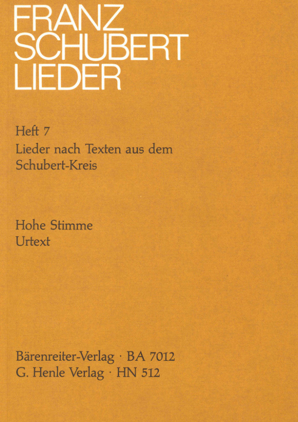 Lieder Band 7 nach Texten aus dem Schubert-Kreis