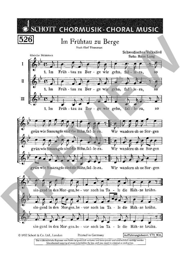 Im Frühtau zu Berge