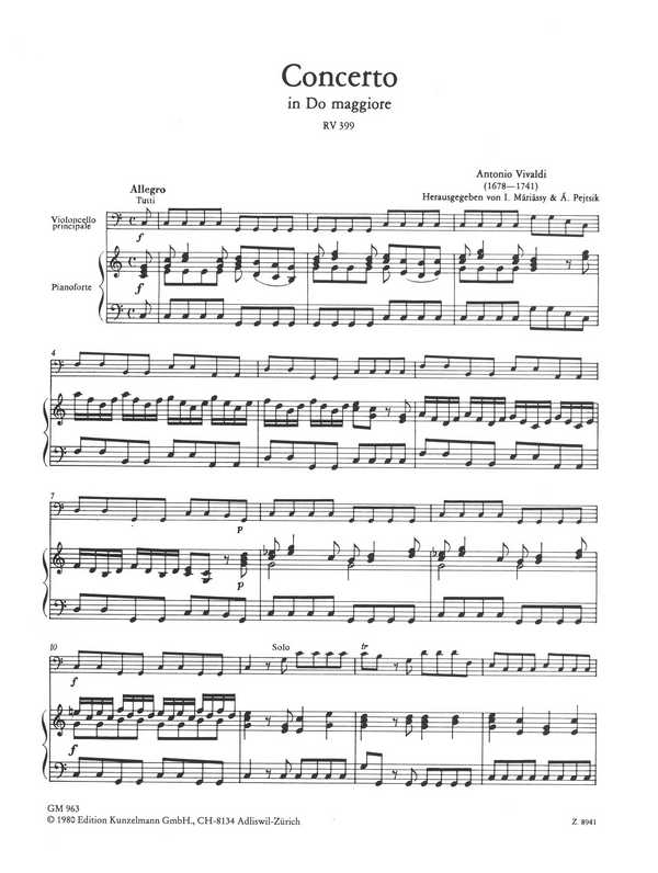 Konzert C-Dur RV399