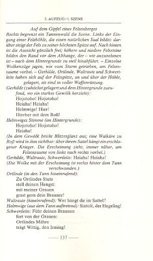 Die Walküre Textbuch, Einführung