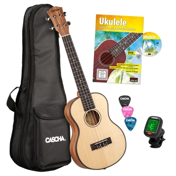 Ukulele-Set Premium Mahagoni