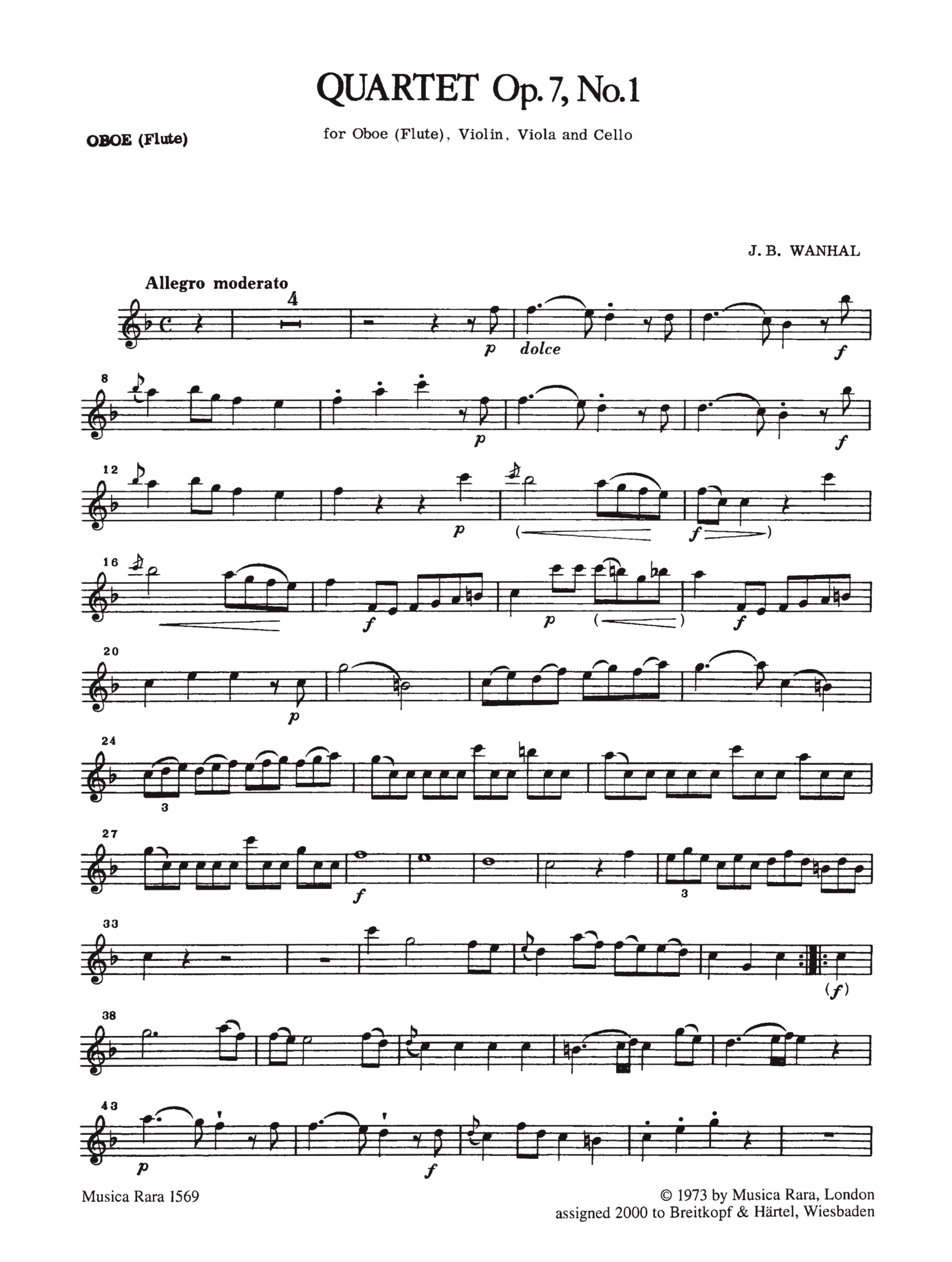 Quartette op.7,1-2