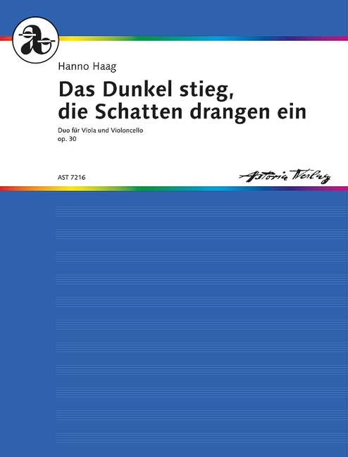 Das Dunkel stieg, die Schatten drangen ein op.30 (Duo)