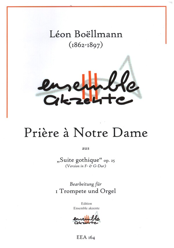 Prière à Notre Dame aus Suite gothique op.25
