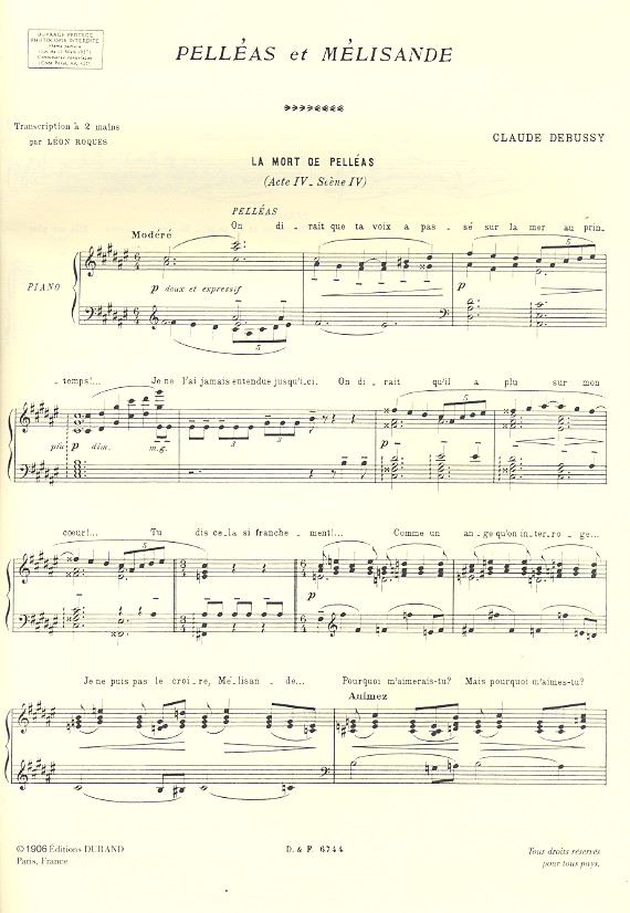 La mort de pelleas de