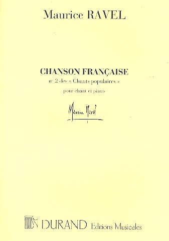 Chanson francaise pour voix