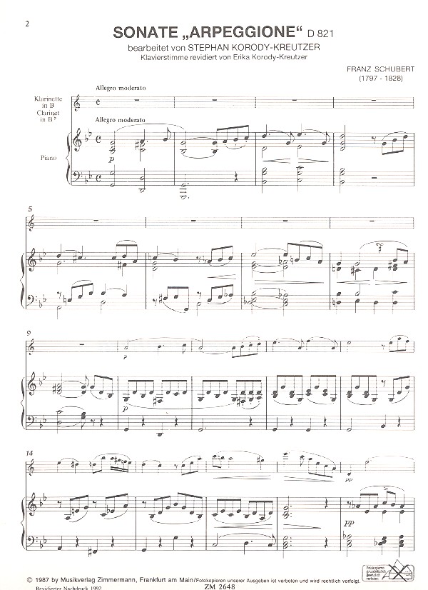 Arpeggionesonate g-Moll D821
