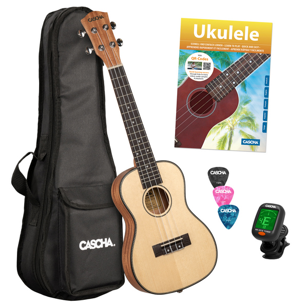 Ukulele-Set Premium Mahagoni/Fichte