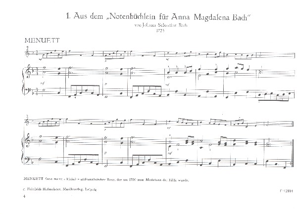 Aus Notenbüchern des 18. Jahrhunderts Band 1