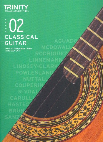 Trinity Classical Guitar Exam Pieces 2020-2023 Grade 2