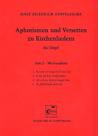 Aphorismen und Versetten zu Kirchenliedern Band 2 Weihnachten