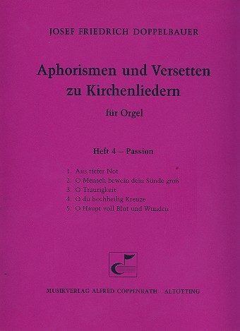 Aphorismen und Versetten zu