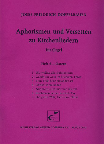 Aphorismen und Versetten zu