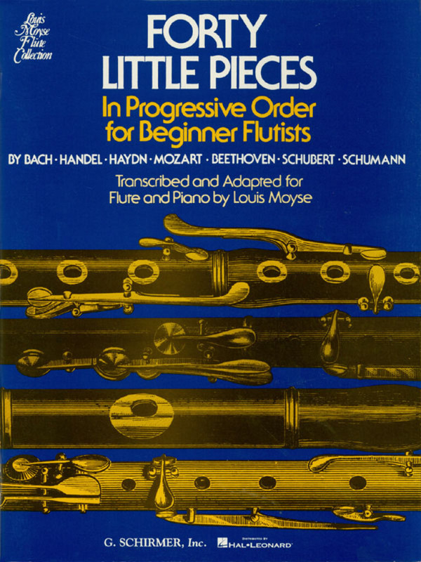 40 little pieces in progressive order for beginning flautists