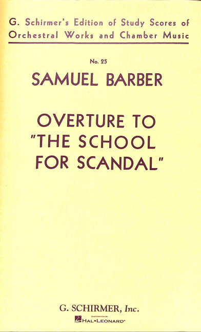 Ouverture to The School for Scandal