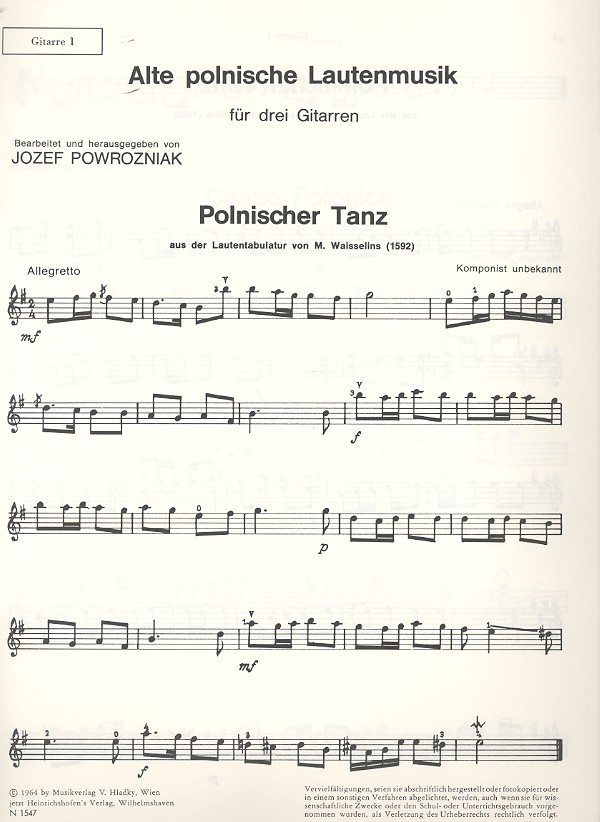 Alte polnische Lautenmusik