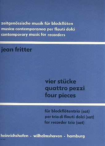4 pezzi per trio di flauti dolci (SAT)