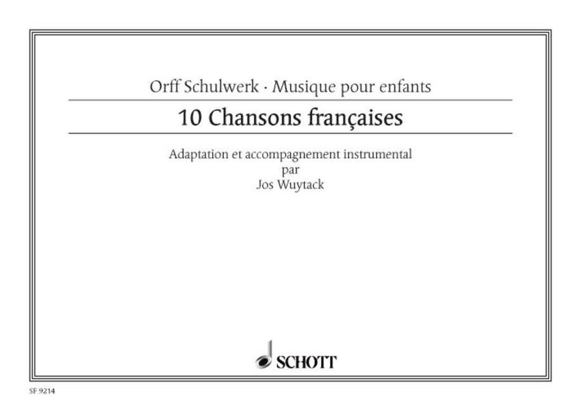 10 chansons francaises pour choeur