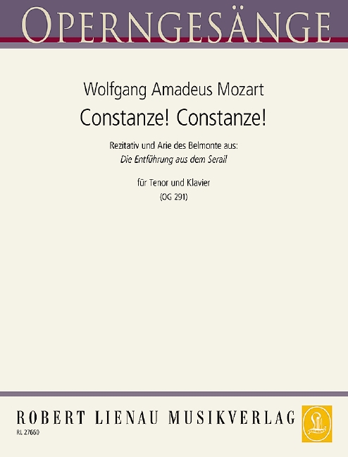 Constanze, Constanze! (aus 'Die Entführung aus dem Serail')