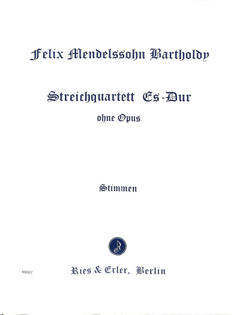 Streichquartett Es-Dur o.op.
