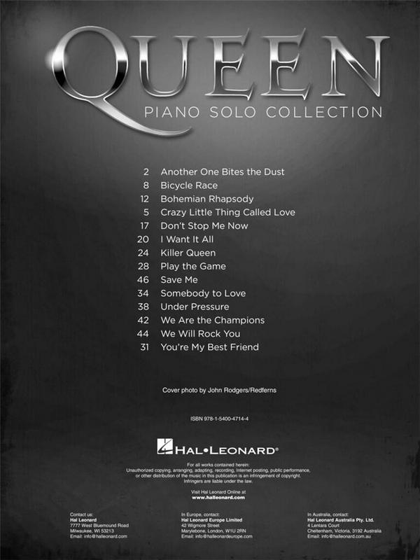 Queen Piano Solo Collection