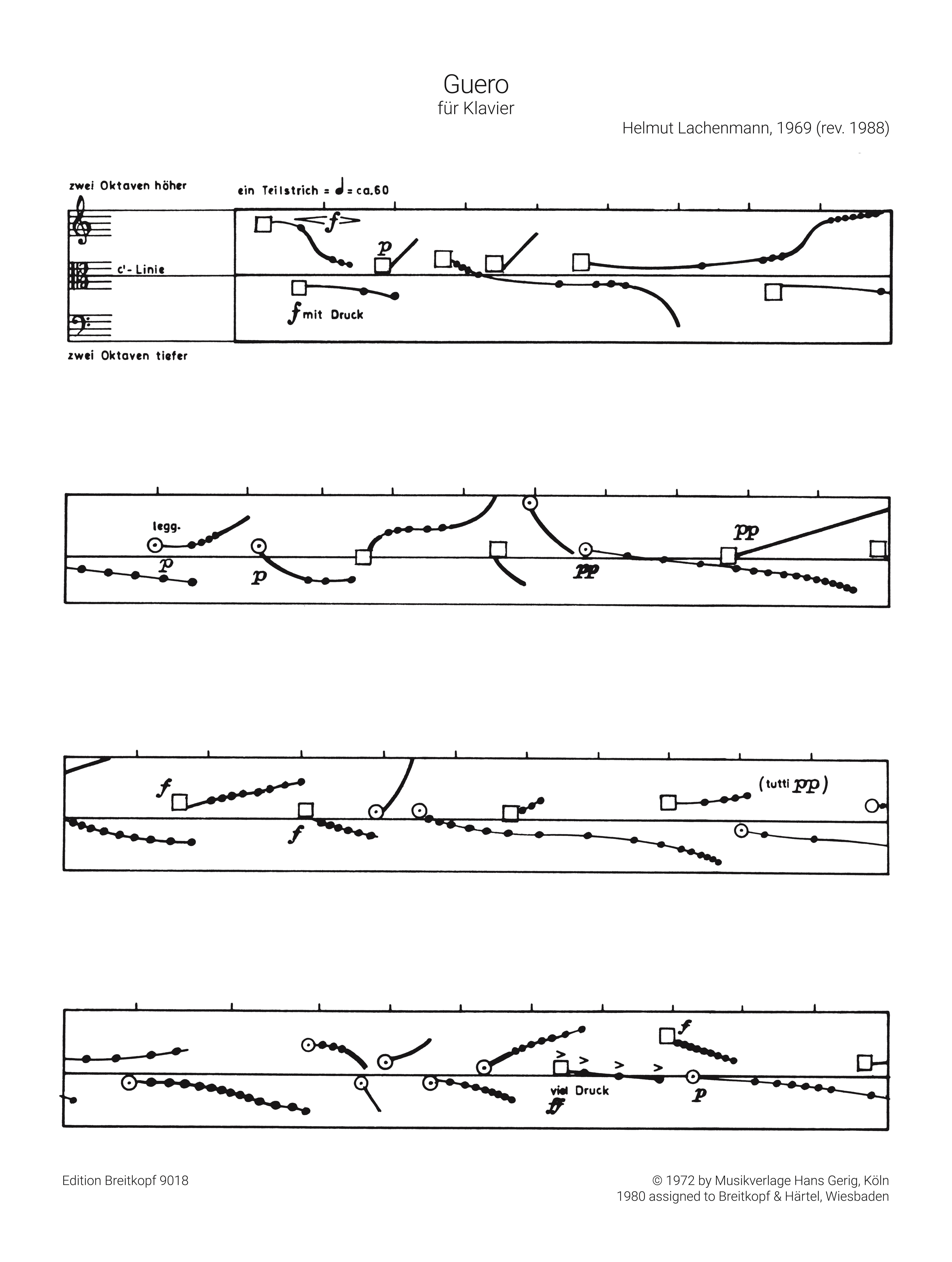 Guero für Klavier 1969/1988