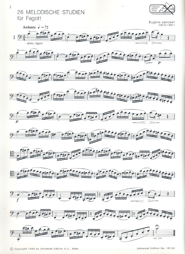 26 melodische Studien für