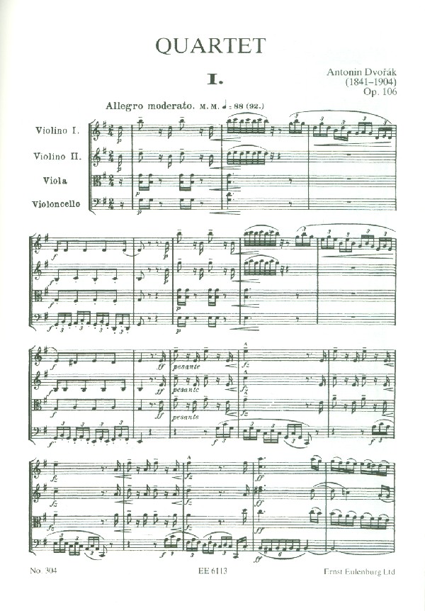 Streichquartett G-Dur op.106