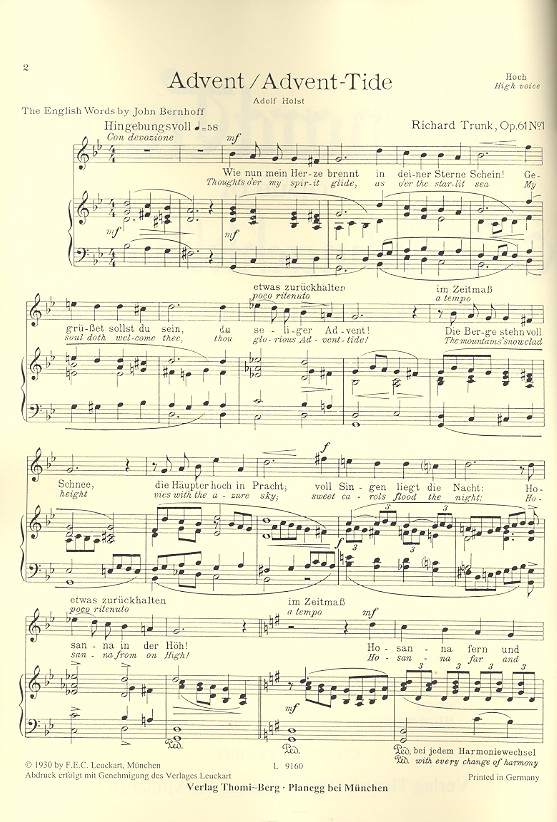 Weihnachtslieder op.61