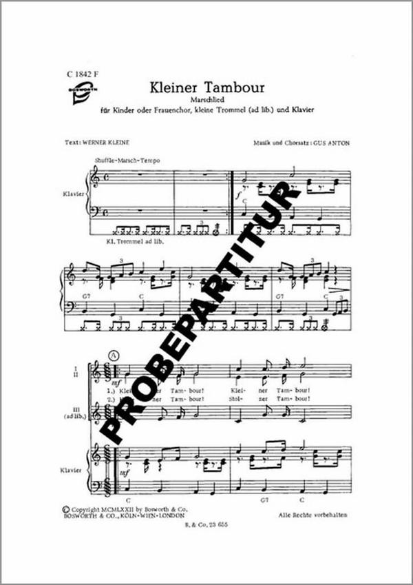 KLEINER TAMBOUR MARSCHLIED