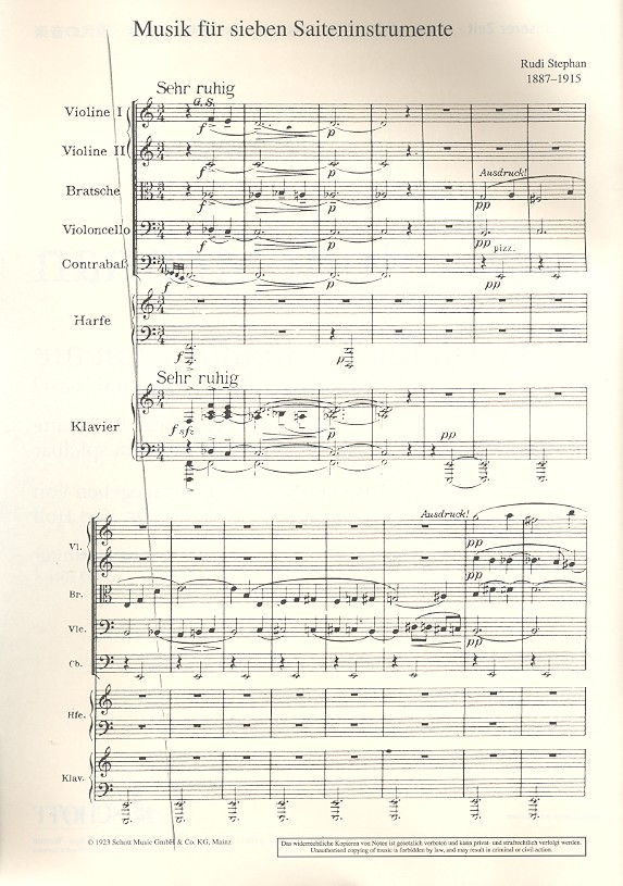 Musik für 7 Saiteninstrumente