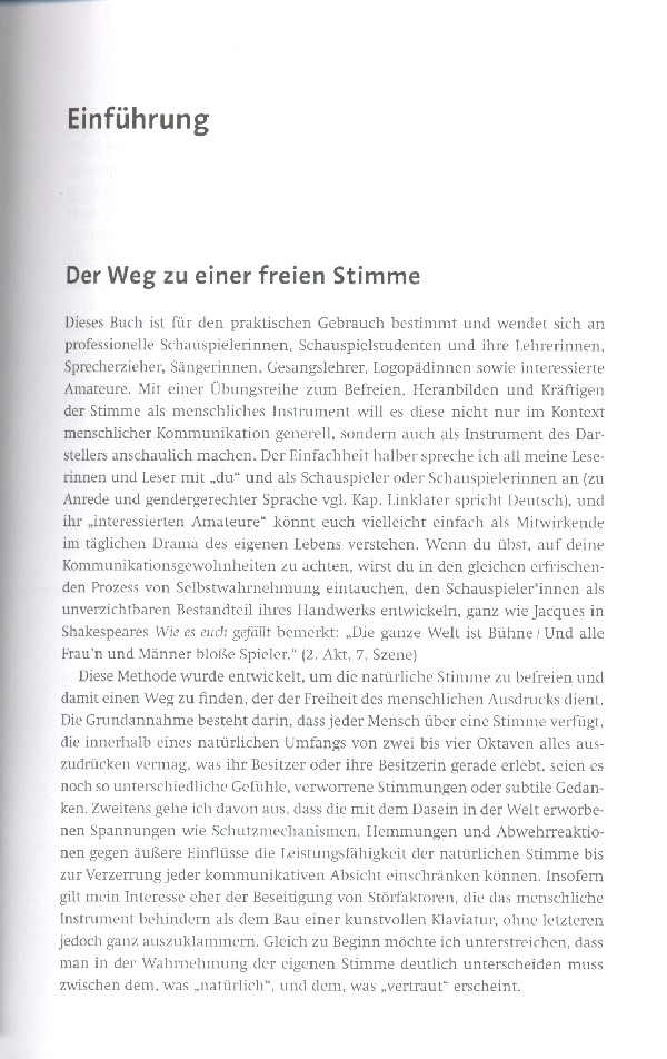Stimme Entfaltung und Pflege eines natürlichen Instruments