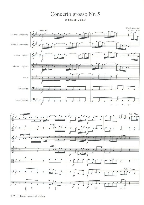 Concerto grosso B-dur op.2,5