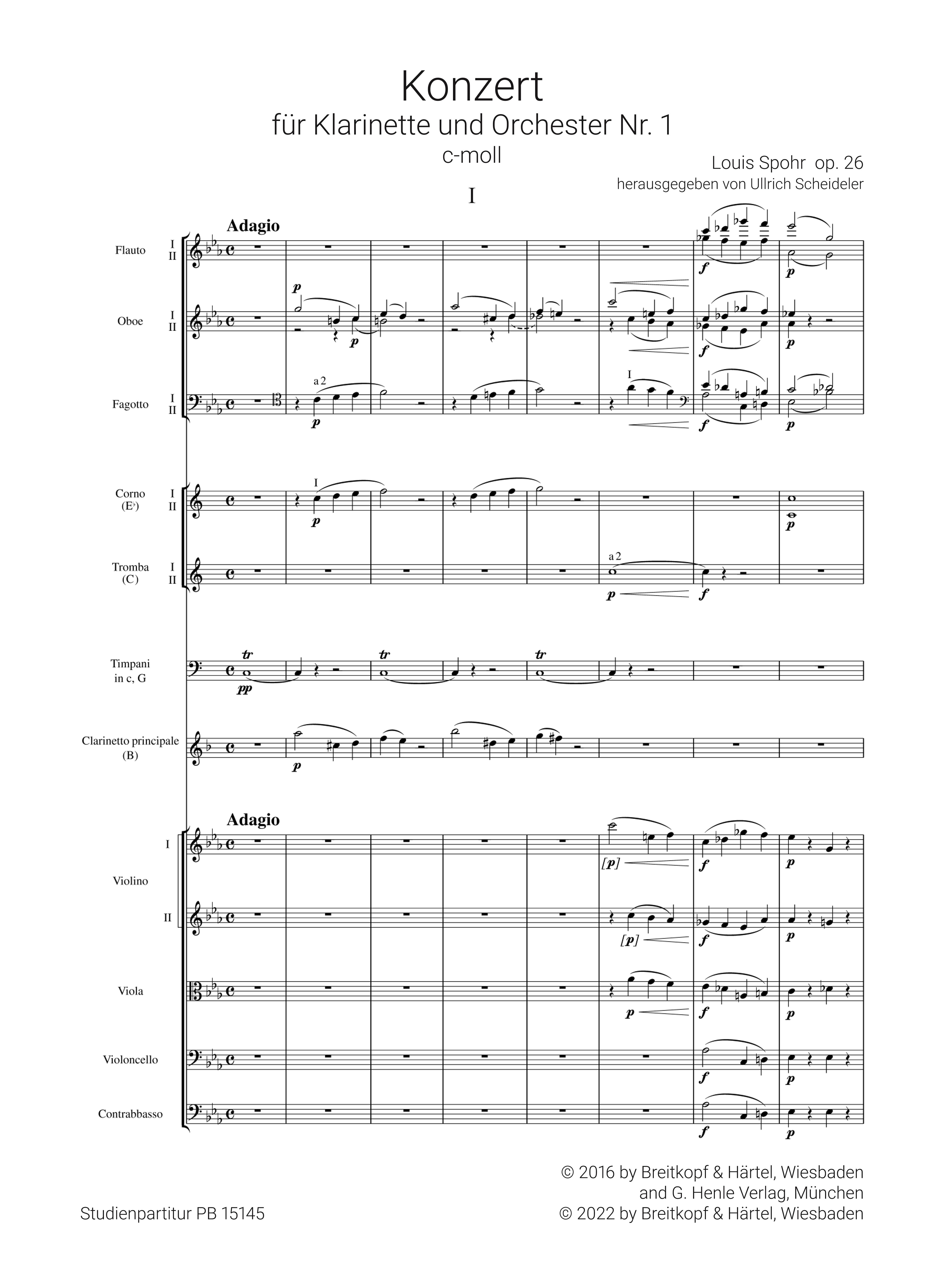 Klarinettenkonzert Nr.1 c-moll op.26