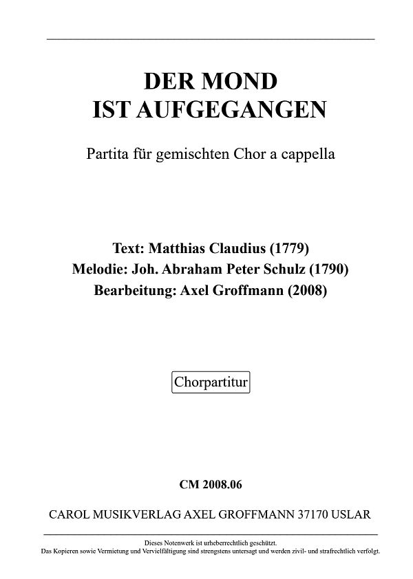 Der Mond ist aufgegangen