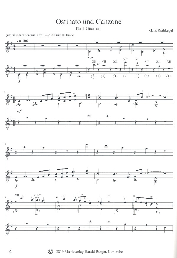 Ostinato und Canzone