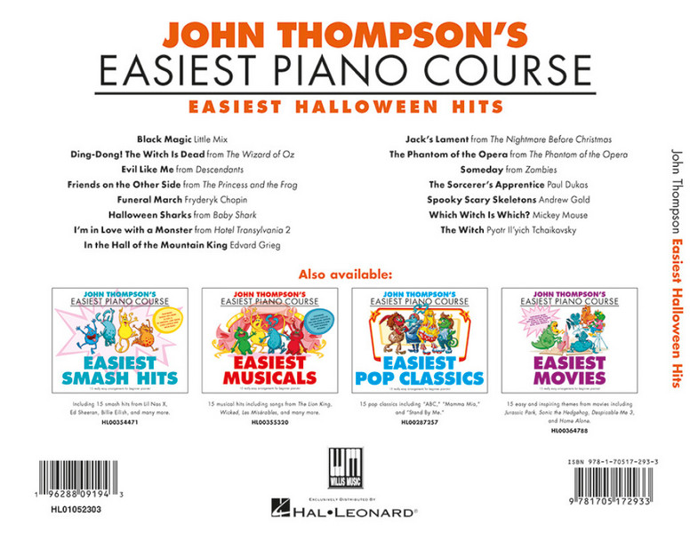 John Thompson's Easiest Halloween Hits