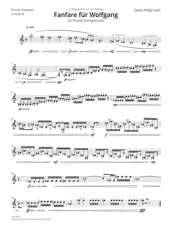 Fanfare für Wolfgang