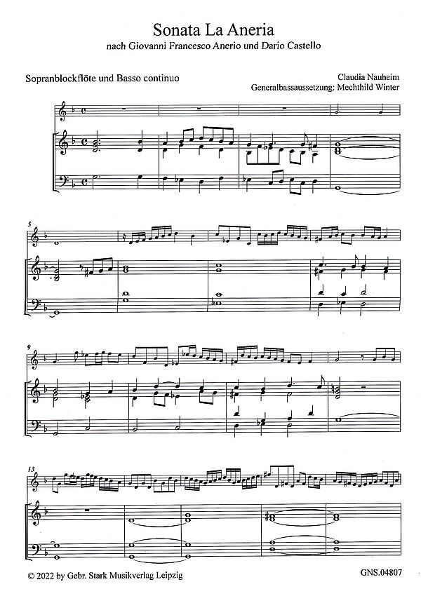 Sonata 'La Aneria'