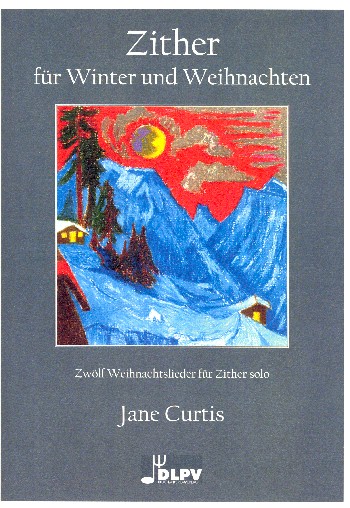 Zither für Winter und Weihnachten