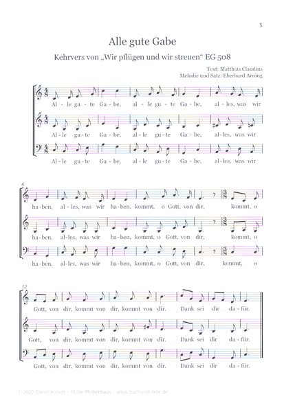Mein kleiner Chor Band 4 - Lob und Dank