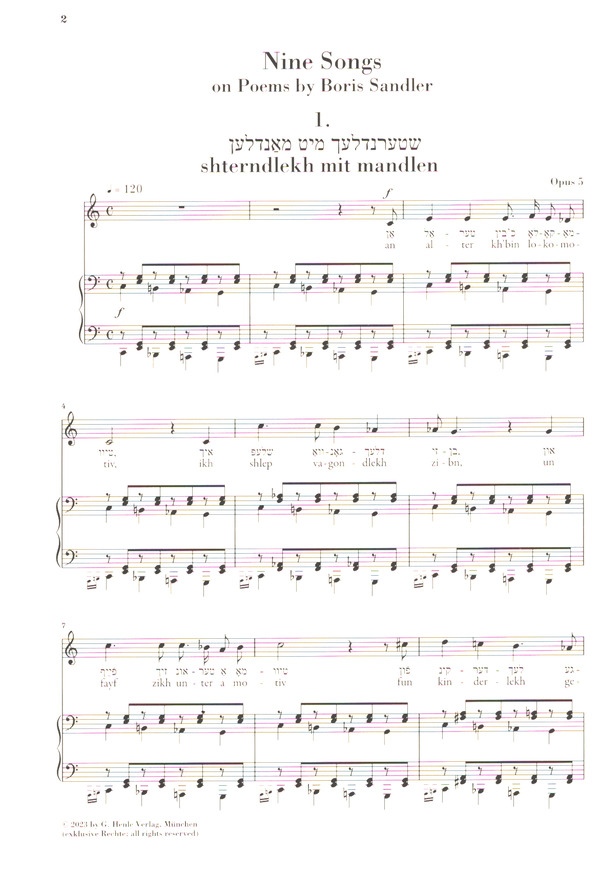9 Lieder op. 5